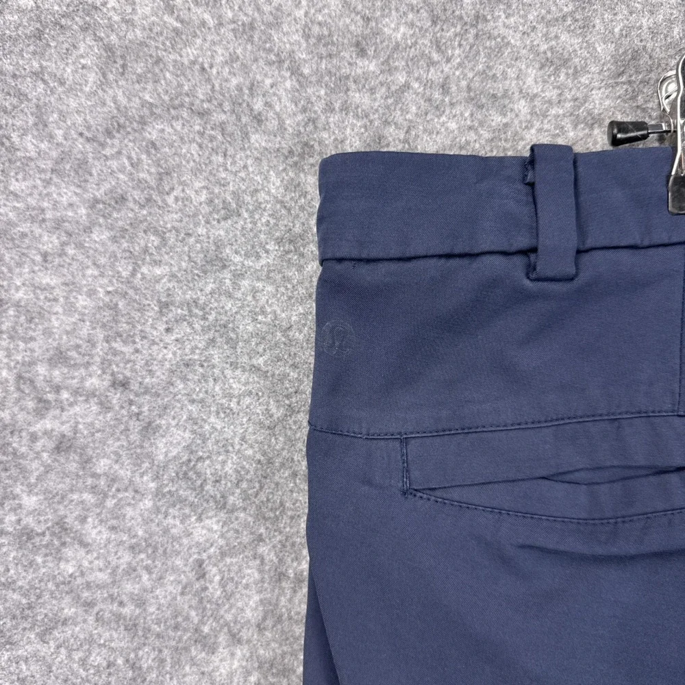Lululemon Commission Slim Pant 38 Navy Blue Warpstreme Technical Chino Trousers
